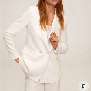 Mango Cream Off White Blazer